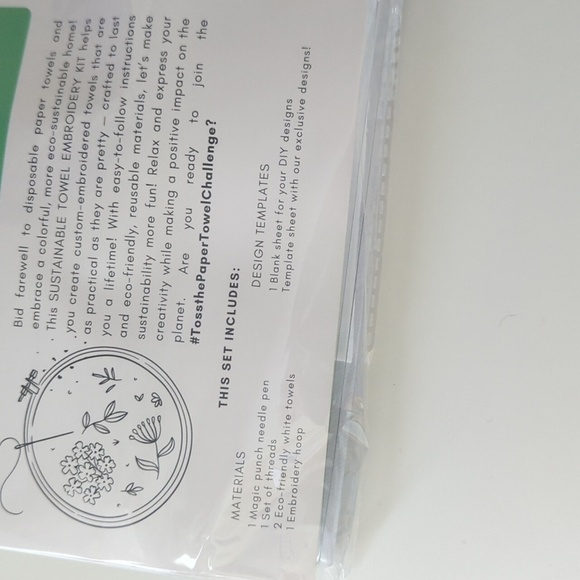 Aynil.Co Sustainable Towel Embroidery Kit DIY - Picture 2 of 5